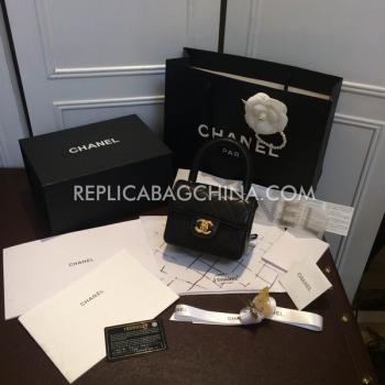 Chanel Handbag Black Lambskin