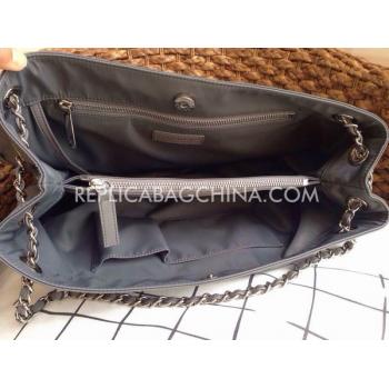 Chanel Handbag Nylon Gray