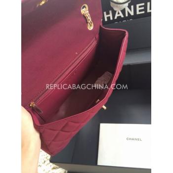 Replica Chanel Lambskin Red Handbag  Flap