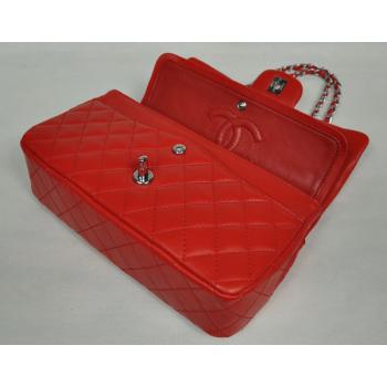 Chanel  Flap bags 1112 Red Lambskin Ladies Bags