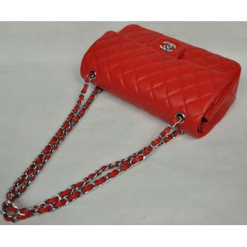 Chanel  Flap bags 1112 Red Lambskin Ladies Bags