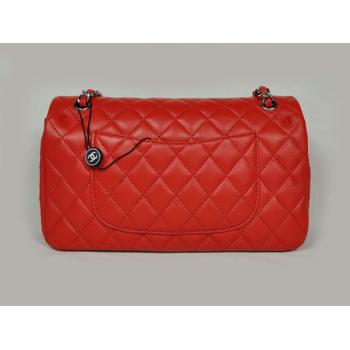 Chanel  Flap bags 1112 Red Lambskin Ladies Bags