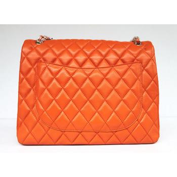 Cheap Chanel  Flap bags 01116 Orange HandBags Ladies