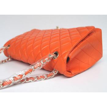 Cheap Chanel  Flap bags 01116 Orange HandBags Ladies