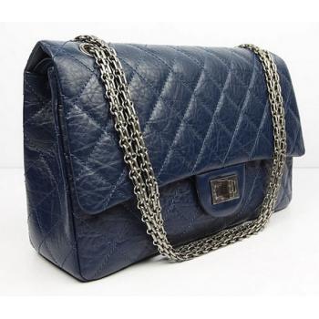 Cheap Chanel 48102 Blue Lambskin Cross Body Bag Replica