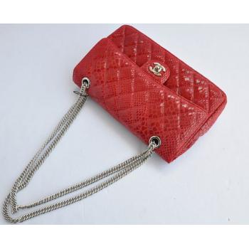 Replica Chanel  Flap bags 1112 Snake Leather Small Ladies Bag