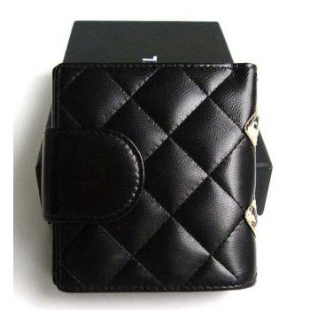 Chanel Wallet 087 Black Snake Leather Ladies Wallet