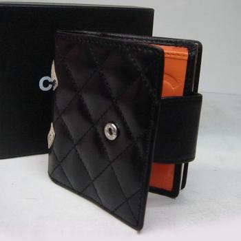 Chanel Wallet 087 Black Snake Leather Ladies Wallet