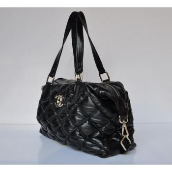 Cheap Chanel Bubble Bags 69021 Black Lambskin Large Bags