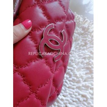 Chanel Red Purse Wallet Leather HM04922