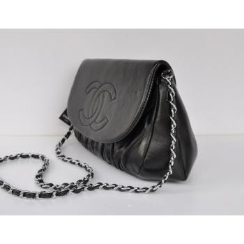 Chanel  bags 40033 Black Lambskin Cross Body Bag