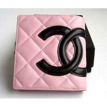 Replica Cheap Chanel Wallet 087 Pink Lambskin Small Bag