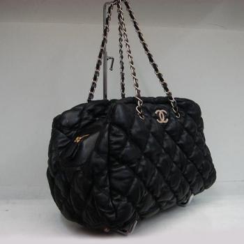 Chanel Bubble Bags 35497 Black Lambskin Ladies Bag Replica HM05212