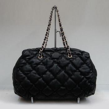 Chanel Bubble Bags 35497 Black Lambskin Ladies Bag Replica HM05212