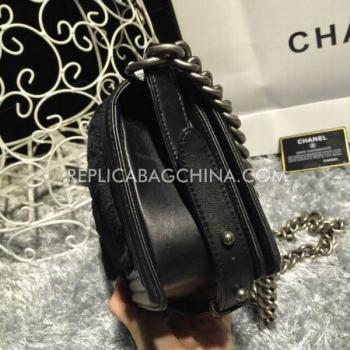 Cheap Chanel Le Boy Lambskin  Style Black Shoulder Bag