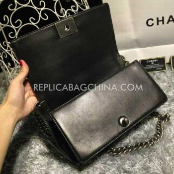 Cheap Chanel Le Boy Lambskin  Style Black Shoulder Bag