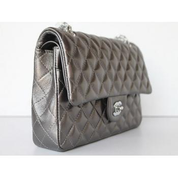 Chanel  Flap bags 01112 Grey Lambskin Ladies Bags