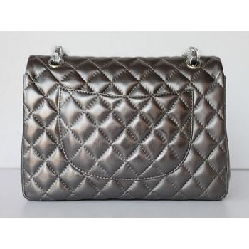 Chanel  Flap bags 01112 Grey Lambskin Ladies Bags