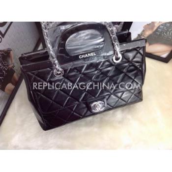 Replica Chanel Calfskin New Arrival Black Handbag Totes