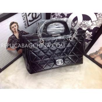 Replica Chanel Calfskin New Arrival Black Handbag Totes