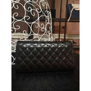 Replica Chanel Leather Double C Black Reissue 2.55 Handbag