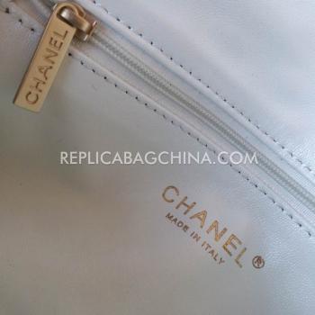 Chanel Leather Cross Body Bag  Flap White Replica