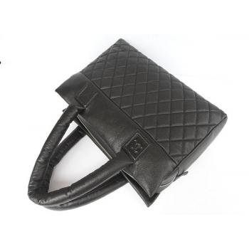 Replica Chanel Coco bags 48620 Black Lambskin Cross Body Bag