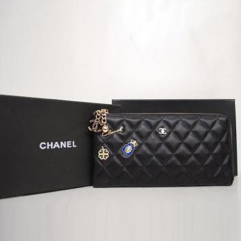 Chanel Wallet 37241 Black Lambskin Wallet