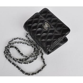 Chanel  Flap bags 1118 Black Cross Body Bag Ladies