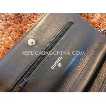 Replica Chanel Grey Cross Body Bag Leather  Flap