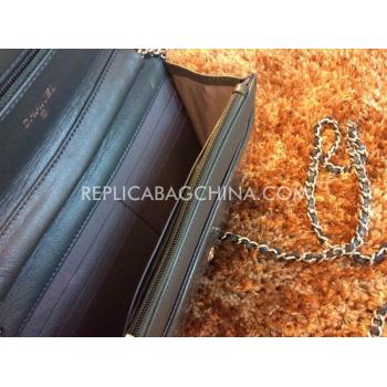 Replica Chanel Grey Cross Body Bag Leather  Flap