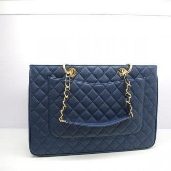 Replica Chanel Shopping bags 37001 Black Lambskin Ladies Handbags