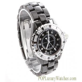 Replica Chanel Stainless Steel Black Watch