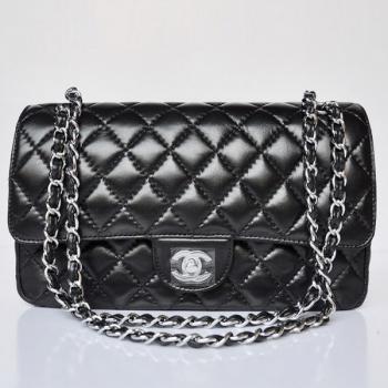 Chanel  Flap bags 1112 Black Lambskin Ladies Bags