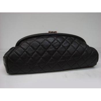 Chanel Clutches 35487 Black Evening Bag Ladies HM05618