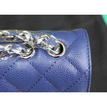 Chanel  Flap bags 51113 Blue Cow Leather Medium Handbag