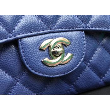 Chanel  Flap bags 51113 Blue Cow Leather Medium Handbag