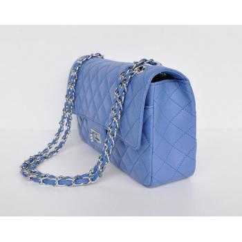 Chanel 2.55 Reissue Flap 2112 Blue Lambskin Cross Body Bag