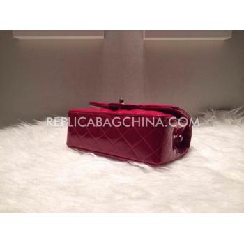 Chanel  Flap Red Shoulder Bag Genuine Leather