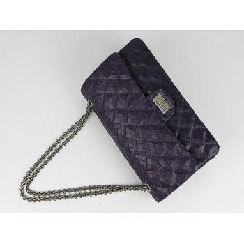 Replica Chanel 2.55 Reissue Flap 47788 Purple Leather Cross Body Bag