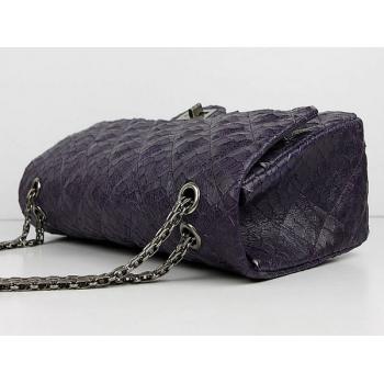 Replica Chanel 2.55 Reissue Flap 47788 Purple Leather Cross Body Bag