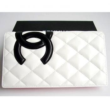 Chanel Wallet C0165 White Wallet Ladies