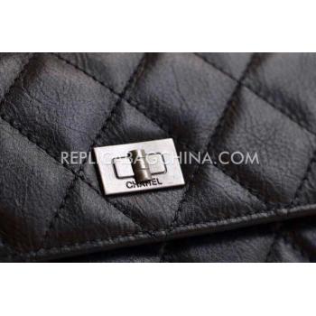 Chanel Wallet Lattice Pattern Black Calfskin Purse