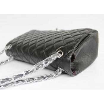 Chanel  Flap bags 01116 Black Cow Leather HandBags