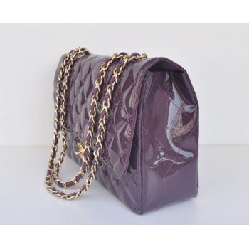 Chanel  Flap bags 28600 Purple Enamel Cross Body Bag Replica