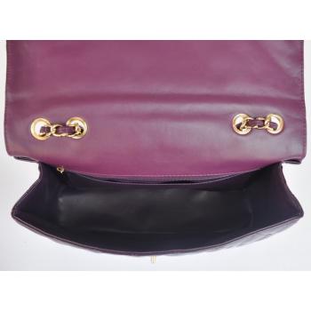 Chanel  Flap bags 28600 Purple Enamel Cross Body Bag Replica