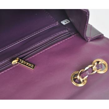 Chanel  Flap bags 28600 Purple Enamel Cross Body Bag Replica