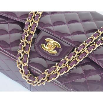 Chanel  Flap bags 28600 Purple Enamel Cross Body Bag Replica