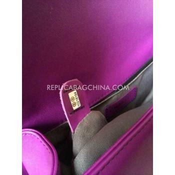 Cheap Chanel Le Boy Cross Body Bag Snakeskin New Arrival Purple Replica