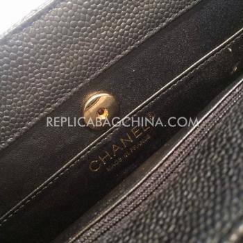 Chanel Leather Handbag  Black